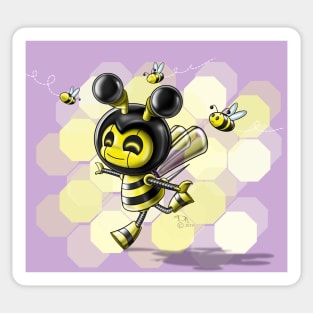 Bee Robot Sticker